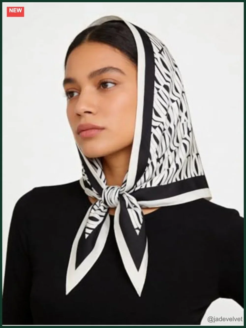 Lightweight Silk-Feel Triangle Scarf Head Neck Hair Bandana Evening Wrap